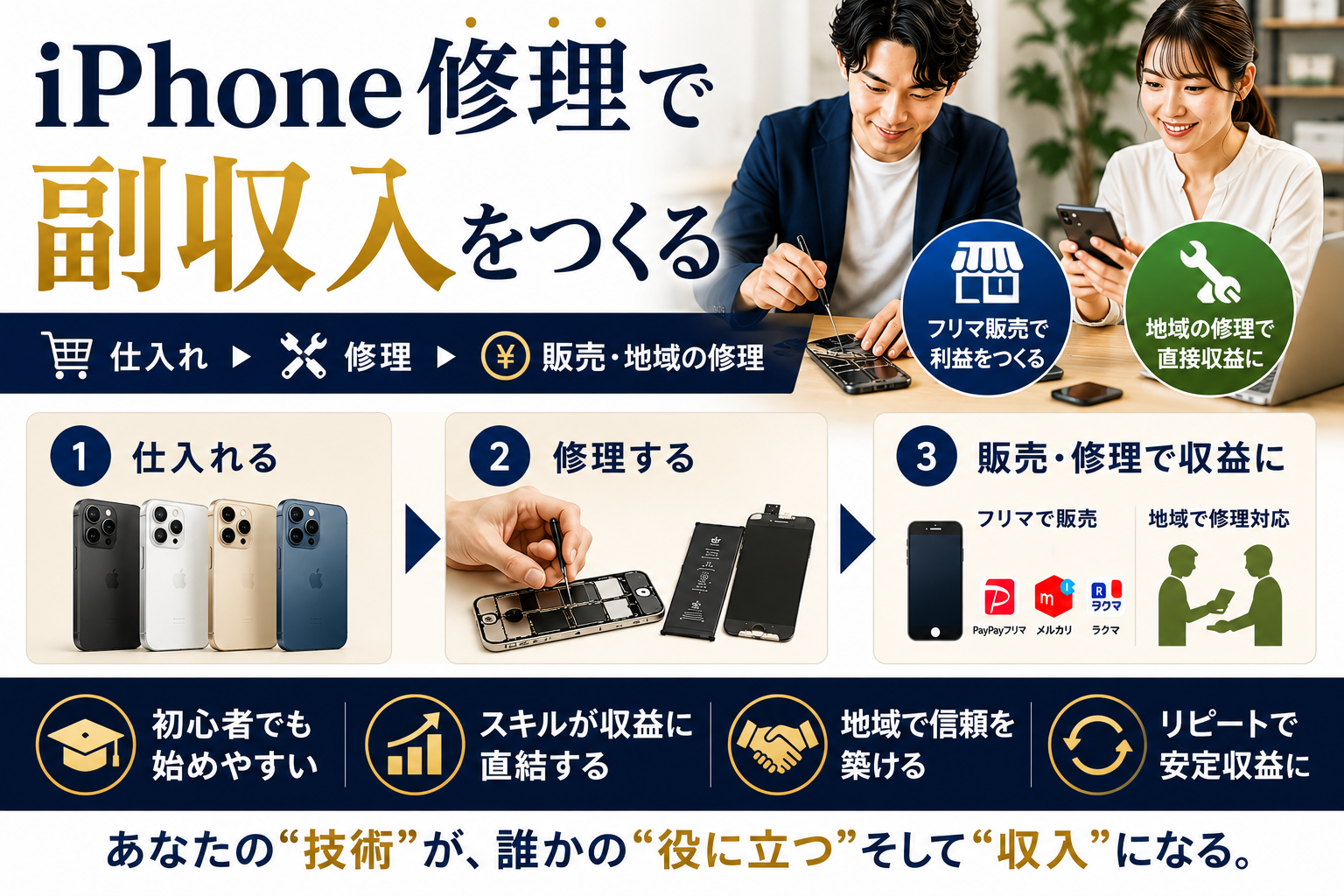 iPhone修理コース